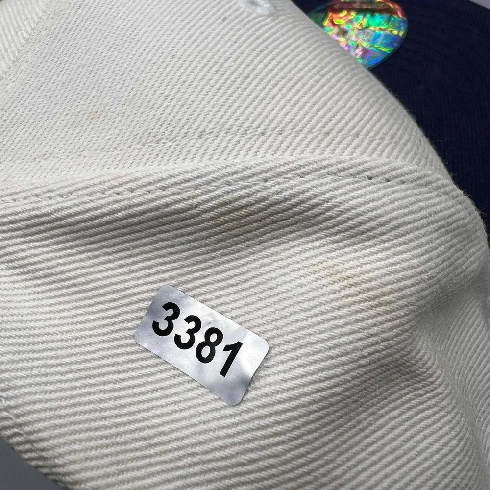 Air Jordan 23 Hat Men‎ 7 3/8 White Blue Embroidered Jumpman Fitted Cap
